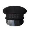 Cloches Donna Uomo Cappello militare nero Sergente della polizia Berretto da marinaio Prom Performance Bar Cosplay Spettacolo Cappello da capitano Party Cos Accessori