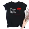 Women's T Shirts Friend Print Bachelorette Party T-shirt EVJF Team Of The Bride Shirt Outfitwedding Witness Bridesmaid Tops Clothes