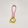 Keychains Braided Woven Rope Keychain DIY Bag Pendant Metal Leather Key Chain Holder Car Trinket Keyring Men Women Gift Jewelry