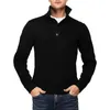 Bluzy męskie naturalne uczucie bluzy stylowy wygodny jesienny sweter z połowy golf luźno dopasowanie do swobodnego sportu