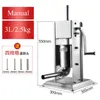 Manual Sausage Stuffer All Stainless Steel Sausage Making Equipment Meat Filler Machine Household Commercial use