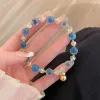 Braccialetti Ruifan Princess Style placcato oro piccola campana blu agata braccialetti con perline di cristallo per le donne ragazze gioielleria raffinata YBR948