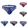 Onderbroeken Sexy Heren Bloemenprint Slips Thongs Ondergoed Pouch Bikini Nachtkleding Mannelijke Elasticiteit Slips Slipje Ondergoed Lingerie