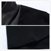 メンズスーツA3294ファッションブランドトレンドスリムフィット長スリーブTシャツメンパッチワークカラーティーVネックTシャツコットンシャツ