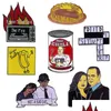 Cartoon Accessories The Office Enamel Pin Brooch Figures Badge Hiya Did I Stutter Ryan Started Fire Drop Delivery Baby Kids Maternit Dh9Si