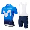 Men's T-shirts New Team Short Sleeve Cycling Suit Summer Road Bike Top Mens Suspenders 2krq