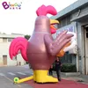 6MH (20ft) med fläktbar reklam Uppblåsbar kyckling med ölmugg inflationstecknad djurmodell spränger fåglar ballonger luft blåst