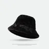 Berets Autumn And Winter Women's Models Bucket Hat Thick Warm Fisherman Fashion Sweet Cute Plush Panama