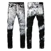 Designer jeans voor heren paarse jeans denim broek paarse jeans voor heren Designer Jean herenbroek recht ontwerp retro streetwear PAARSE merk jeansbroek 220