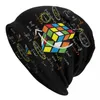 Bérets Tableau de Multiplication Skullies Bonnets Casquettes Hommes Femmes Tendance Hiver Chaud Tricoté Chapeau Adulte Système Algébrique Enfants Bonnet Chapeaux