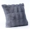 Pillow Soft Cover 45x45cm Cozy Plush Decorative For Living Room Sofa Decor Pillowcase White Grey Case