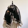 New style imitation cashmere style scarf for womens winter shawl thickened double-sided long H-horse dual-purpose batch