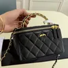 Luxe handtassen dames Designer schoudertassen chaneled crossbody bakken Dubbele Letters C Vierkante Streep flap f36W #