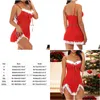 Gonna sexy Intimo Mutandine da donna I più venduti Pizzo Natale Donna Racy Spice Suit Tentazione Indumenti da notte Babbo Natale Plus Size S-4Xl Drop Dhzrp