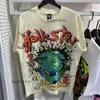 Mens Camisetas 2023 Manga Tee Homens Mulheres Alta Qualidade Streetwear Hip Hop Moda Camiseta Hell Star Hellstar Tamanho Curto S-XL