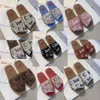 Designer slippers Slippers Sandals Wooden mules brand's O embellished insole The simple design makes this flat 02