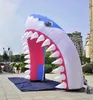 wholesale Custom Outdoor Activity Inflatable Shark Mouth Arch 6mWx4.8mmH (20x15ft) with blower Animal Archway For Ocean Event Advertising