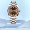 Crystal Watches For Women Top Brand Waterproof Diamond Ladies Watch Rostfritt stål Kvinnliga armbandsur Montre Femme Relogio 36mm 41mm Automatiska mekaniska klockor