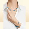 Colliers de mode Designers Four Leaf Clover Collier Bijoux pour femmes Colliers et bracelets 5 mois Cadeau en acier inoxydable Jewellerey Wedding8619366