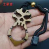 Men's Outdoor Skull Portable And Women's Self Wolf Defense Ring One Handed Tool Breaking Window Escape Finger Tiger 3789