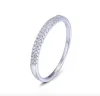 Anneaux SVR1 bagues en argent pour femmes classique couleur argent zircon cubique bague Fine meilleurs bijoux de dame