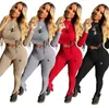 Moda Womens Tracksuits 23SS Mulheres Dois Conjuntos de Peças Estilista Causal Hoodie Roupas Estilista Casual Sport Set Manga Longa S-2XL