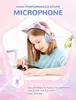 Детские Bluetooth-наушники iClever Cat Ear, светодиодная подсветка, ограничение громкости 74, 85, 94 дБ, время воспроизведения 50 часов, Bluetooth 5.2, USB C, беспроводная связь через ухо для планшета iPad в путешествиях