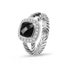 DY skręcone pierścionki Pierścieni Pierścienie modne biżuteria dla kobiet srebrna plisowana krzyżowa klasyczne pierścionki męskie Pierścienie luksusowe biżuteria na przyjęcie urodzinowe Prezent