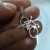 Necklaces in bulk 5pcs Lot New Fashion Style bicycle charms pendant stainless steel Polished