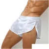 سروال y men men boxer shorts jockstrap string homme silk satin anties slip intly calzoncillos hombre penis pouch swimwear drop dh9ix