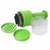 Herramientas de frutas y verduras Acero inoxidable Mano Prensas de ajo Chopper Dispositivo multifunción Cortador de cebolla Herramienta de corte de cocina Drop Delive DHZ5F