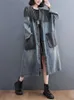 Women's Trench Coats Oversized Fashion Spring Autumn Vintage Loose Cardigan Jear Long Korea Ladies Womens Casual Big Size Blue Denim Coat