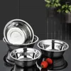 Dinnerware Sets 4pcs Stainless Steel Container Soup Basin Pot Egg Salad Mixing Bowl