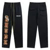 Merk heren designerbroek Versie Correct Vroege herfst Mode Rhude hoodie Principal Handgeschilderde Graffiti streetwear borduurwerk High Street Casual broek