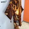 Women's Swimwear WINYI Kimono Africa Summer Boho Print Caftan Beach Elegant Cardigan Sexy Holiday Maxi Wear Swimsuit Evening Dress