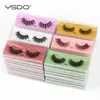 4/10/20 Double eyelashes wholesale fluffy artificial 3D mink eyelashes natural mink false eyelashes bulk makeup full eyelashes 240220