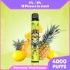 Happ Bar Puff 5000 4000 Cigarettes E jetables Vapes 8 ml 850 mAh Batterie 2% 5% 15 saveurs vape Aucune fuite 5k Puff Énorme vapeur