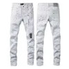 Jeans de diseñador para hombre Jeans morados Pantalones de mezclilla Jeans morados para hombre Pantalones vaqueros de diseñador para hombre Diseño recto Ropa de calle retro PURPLE Brand Jeans Pant 589