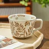 Mugs Ins Simple Nordic Ceramics Home Hand-painted Mug Pastoral Personality Water Cup Coarse Pottery Coffee