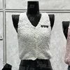 Cropped Women Singlet Tank Top Sleeveless Button Singlets Tanks Luxury Designer Towel Material Tops