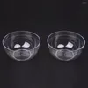 JAGITY JEDNIKA Kobiety 9 cm x 4,5 cm DIY Facial Clear Plastic Mask Bowl Mikser 2PCS