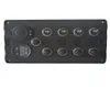 12V ou 24V DC 4 Gang 5 Disjuntores LED Painel de interruptor à prova d'água Barco marinho RV Novo4010140