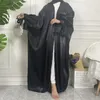 Ubranie etniczne Ramadan Maroko sukienka muzułmańskie kobiety abaya krawat krawat łuk Latarn Santers Sily Modlitwa Modlitwa odzież Dubai longue vestidos