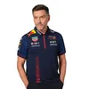 Men's T-Shirts F1 racing suit T-shirt 2024 new team short sleeved POLO shirt Mens fast drying summer car shop work car suit TVSH