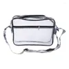 반도체를위한 이브닝 백 방지 정전기 클리닝 룸 엔지니어 가방 클리어 PVC Satchel Crossbody Messenger