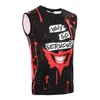 MMA Joker Fun Fighting Sport Sleveless Kompleksowy trening walki na plażę siłownia jujutsu mięśnia biegowa Muay thai T-shirt