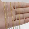 Ketten 45 cm Edelstahl Link Gold Silber Farbe für DIY Schmuckherstellung Kette Perlen Halskette Armband Fußkettchen Komponenten