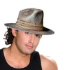 Boinas 50JB Vintage Fedora Top Hat Disfraz de mago para actividades de reuniones al aire libre