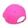 Ball Caps Unisex Fluorescent Neon Safety Baseball Cap Bright Solid Color High Visibility Outdoor Sunscreen Hip Hop Snapback Hat Adjustable