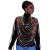 Torques 2023 African Ankara Handmade Strap Necklaces Fashion Accessories Jewelry Gift Afircan Fabric Print Necklace Shawl Wyb774